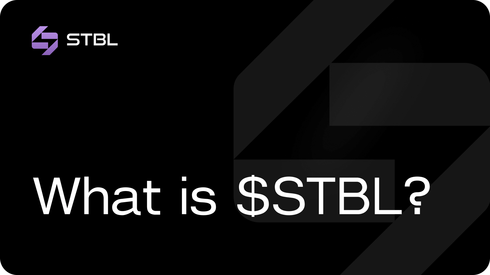 What is $STBL? The Governance & Value Engine of Stablecoin 2.0