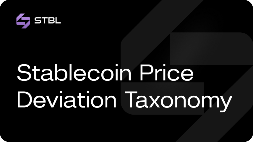 Stablecoin Price Deviation Taxonomy